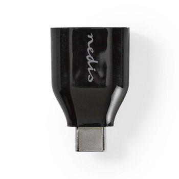 Nedis USB-C- Adapter | USB 3.2 Gen 1 | USB-C- Hane | USB-A Hona | Nickelplaterad | Svart | Plastpåse