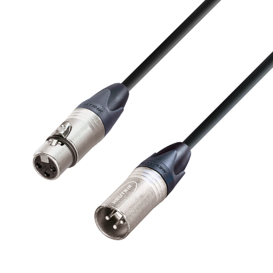 Neutrik mikrofonsignalkabel XLR hona till XLR hane 1 meter
