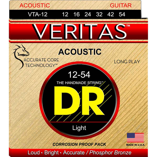 DR Strings VTA-12 Veritas western-gitarrsträngar, 012-054
