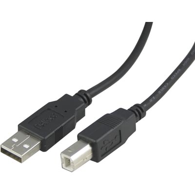 Kbl USB 2.0 A-B 2.0m Typ A ha - Typ B ha, svart