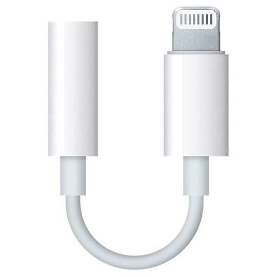 Apple MMX62ZM/A Lightning till minijack-adapter för hörlurar