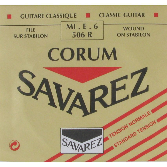 Savarez 504R Corum D4 lös spansk-gitarr sträng, röd