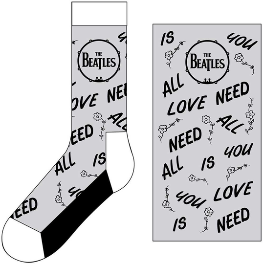 The Beatles: Unisex Ankle Socks/AYNIL & Drum (UK Size 7 - 11)