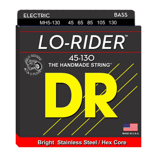 DR Strings MH5-130 Lo-Rider 5-strängad el-bas-strängar, 045-130