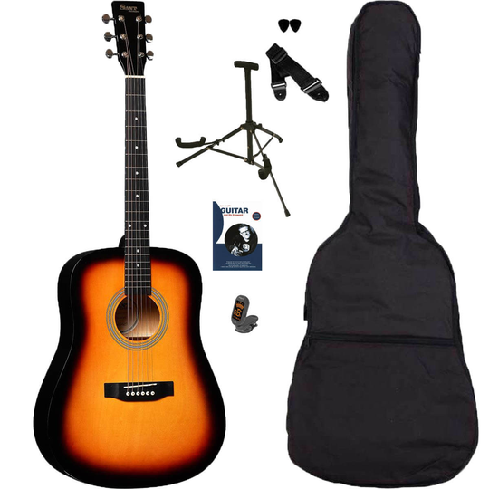 Sant Guitars AC-84 SB stålsträngad gitarr, sunburst, paketlösning