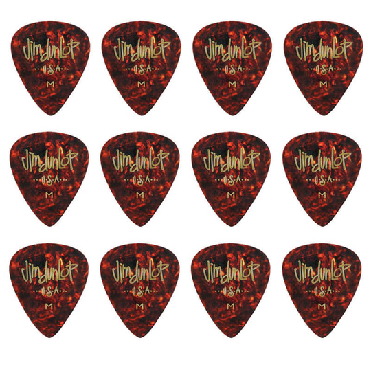 Dunlop Shell Classics Medium plektrum (12 st.)