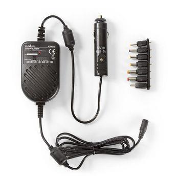 Nedis Universal nätadapter | 36 W | 0 - 12 V DC | 1.20 m | 5.0 A | 7 plug(s) | Svart
