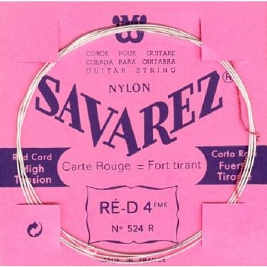 Savarez 524R D4 lös spansk gitarr-sträng, röd