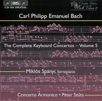 Bach CPE: Keyboard Concertos Vol 5