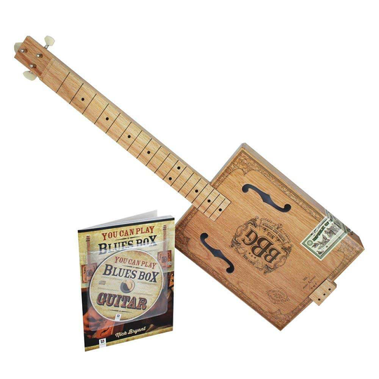 Hinkler Blues-Box-Guitar-Building-Kit cigarrlådegitarr