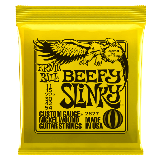 Ernie Ball Slinky Nickel Wound Gitarrsträngar, Elgitarr Beefy Slinky 011-054