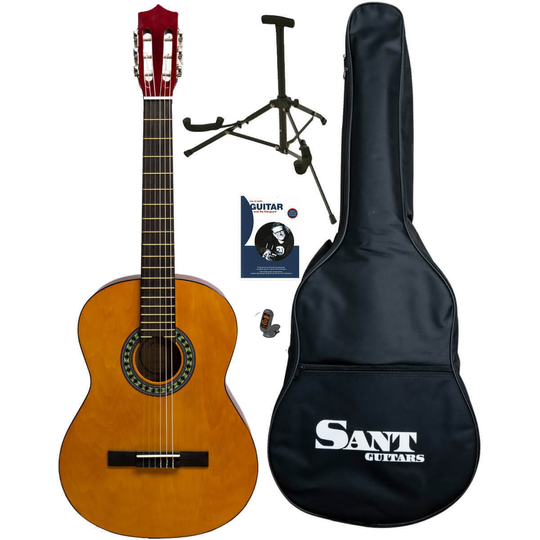 Sant CL-50L-NA spansk vänsterhänt gitarr natur, paketlösning
