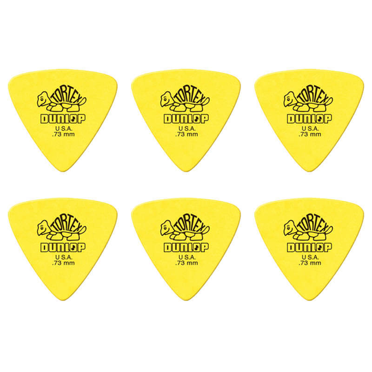 Dunlop Tortex Triangle 0,73 mm plektrum (6 st.)