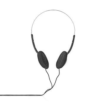 Nedis On-Ear Trådbundna Hörlurar | 3.5 mm | Kabellängd: 6.00 m | Svart