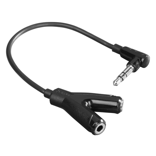 HAMA Adapter Audio 3.5mm- 2x3.5mm 1xHane-2xHona Svart