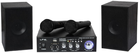 Karaoke set med 2 x mikrofoner