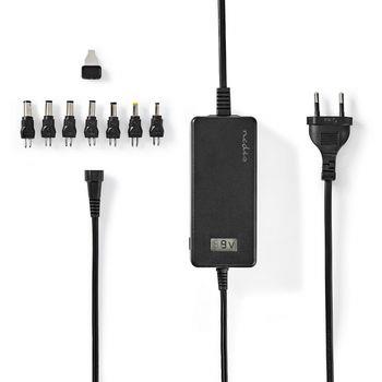 Nedis Universal nätadapter | 36 W | 5 - 24 V DC | 1.80 m | 2.4 A - 3.0 A A | 7 plug(s) | Svart
