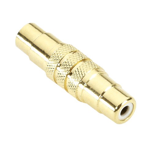 Adapter Ljudkontakt RCA Phono hona till RCA Phono hona guldpläterad