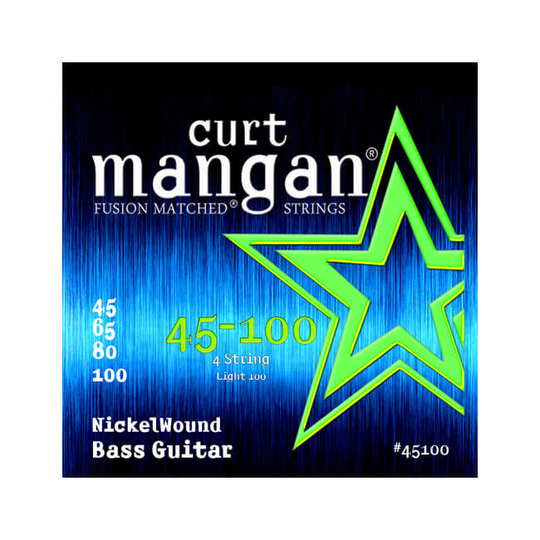 Curt Mangan 45100 Nickel Wound elbas-strängar 045-100