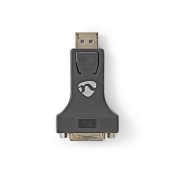 Nedis Displayport-adapter | DisplayPort Hane | DVI-I 24+5-Pin Hona | 1080p | Nickelplaterad | Rak | ABS | ABS | Svart | Blister