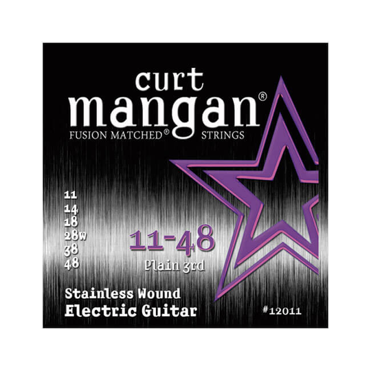 Curt Mangan 12011 Stainless Wound el-gitarr-strängar 011-048