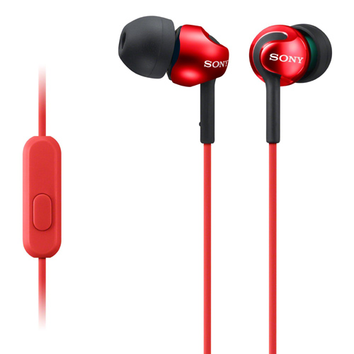 Sony Headset MDR-EX110AP Röd