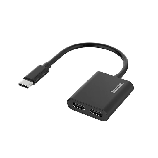 HAMA USB-C Audio/Charging Adapter 2-in-1