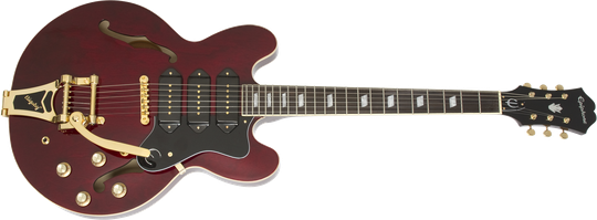 Epiphone Riviera Custom P93 elgitarr (vinröd)