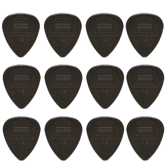 Dunlop Nylon Max Grip Standard 1,0 mm plektrum (12 st.)
