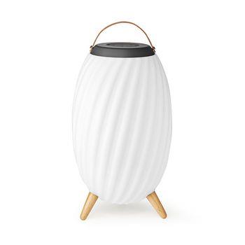 Nedis Bluetooth-högtalare med stämmningsbelysning | 6 hrs | Ambient design | 90 W | Mono | RGB / Varm Vit | IPX5 | Synkroniseringsbar | Grå / Vit