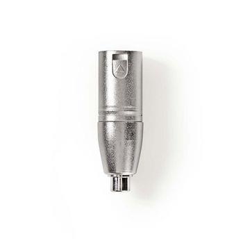 Nedis XLR Adapter | XLR 3-stifts hane | RCA Hona | Nickelplaterad | Rak | Metall | Silver | 10 st. | Kuvert