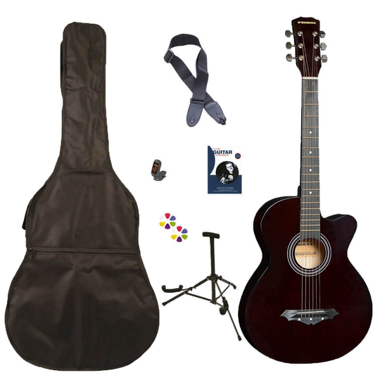 Norfolk STARTER BR western-gitarr paket. brun