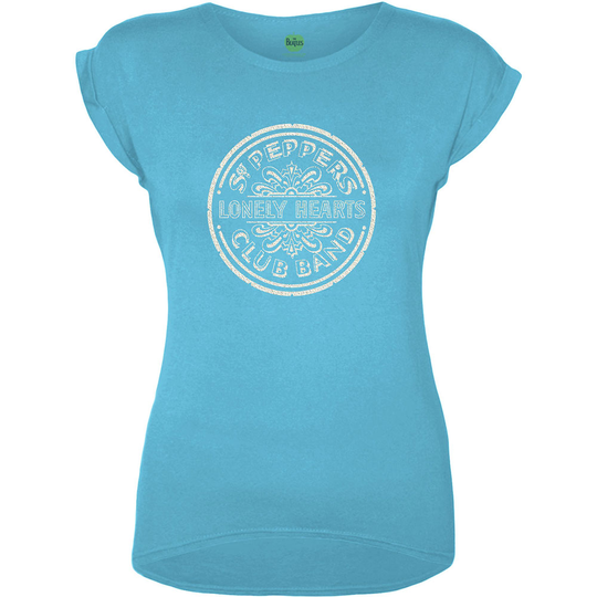 The Beatles: Ladies T-Shirt/Sgt Pepper Drum (Caviar Beads) (XX-Large)