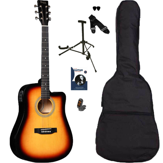 Sant Guitars AC-86 EQ SB stålsträngad gitarr, sunburst, paketlösning