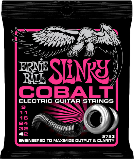 Ernie Ball 2723 Cobalt Super Slinky el-gitarr-strängar, 009-042