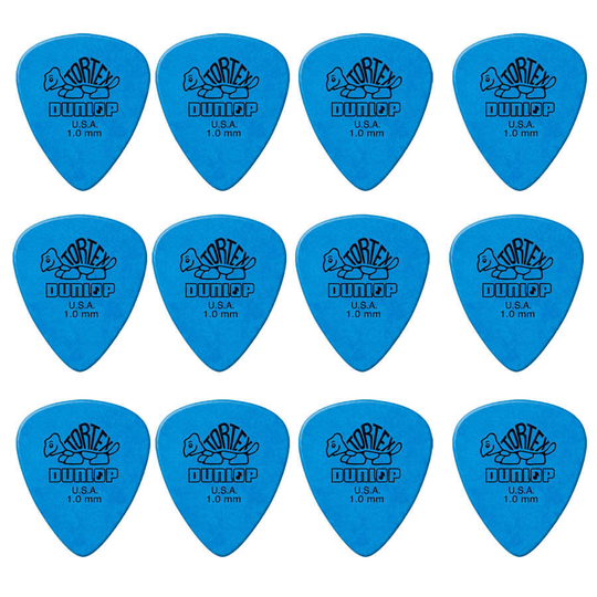 Dunlop Tortex Standard 1,0 mm plektrum (12 st.)