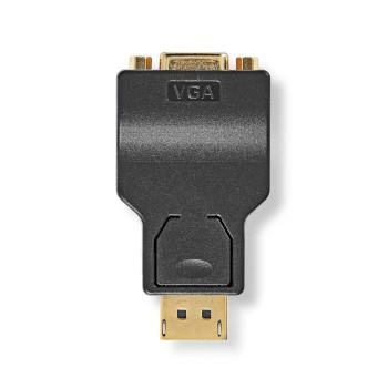 Nedis Displayport-adapter | DisplayPort Hane | VGA hona 15p | 1080p | Guldplaterad | Rak | ABS | Antracit | Låda