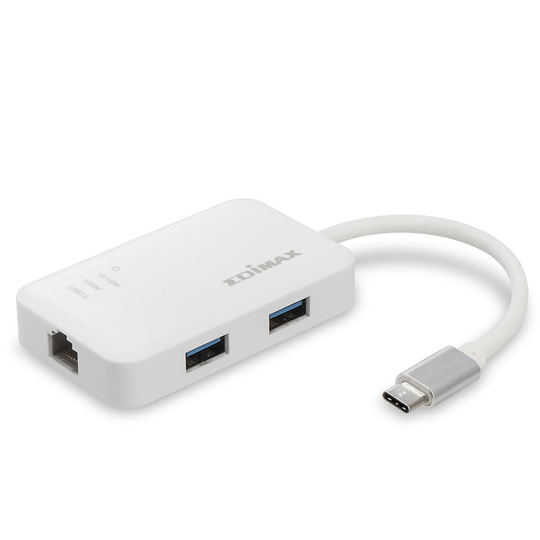 Edimax USB-C till 3-portars USB 3.0 Gigabit Ethernet Hub