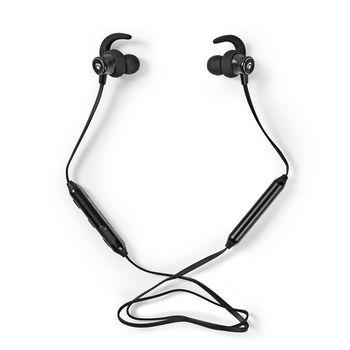 Nedis Bluetooth® Hörlurar | Maximal batteritid: 5 hrs | Inbygd mikrofon | Stöd för röststyrning | Volymkontroll | Öronvingar | Svart