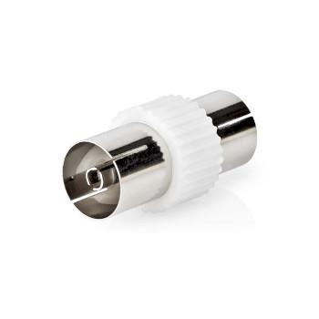Nedis Satellite & Antenn Adapter | IEC (Koax) Hona | IEC (Koax) Hona | Nickelplaterad | 75 Ohm | Rak | Metall / Plast | Vit | 1 st. | Kuvert