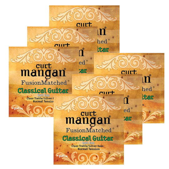 Curt Mangan 90614 spansk gitarr-strängar, ball-end, normal-tension, 6-Pack