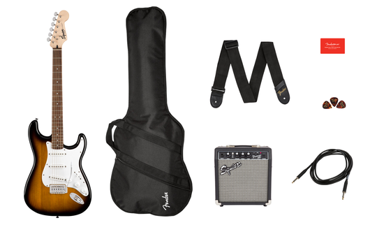 Fender Squier Stratocaster Starter Kit - Brown Sunburst