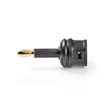 Nedis TosLink Adapter | Optisk 3.5 mm Hane | TosLink Hona | Rak | ABS | Svart | 10 st. | Plastpåse
