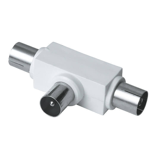 EXXTER Adapter Antenn Fördelare Vit Hane-2xHona
