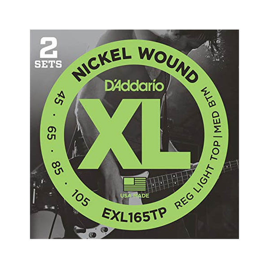 D'Addario EXL165-TP el-bas-strängar, 045-105 (2 set)