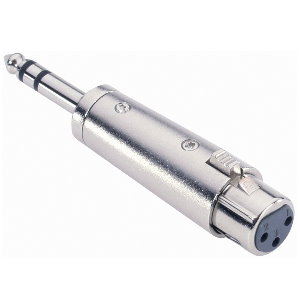 Adapter Audio Connector 6,3 mm Jack Stereo Hane till XLR Hona