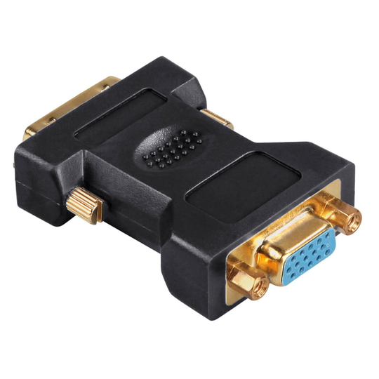 HAMA Adapter DVI-VGA Hane-Hona Svart