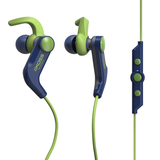 KOSS Hörlur BT190i In Ear Mic Blå
