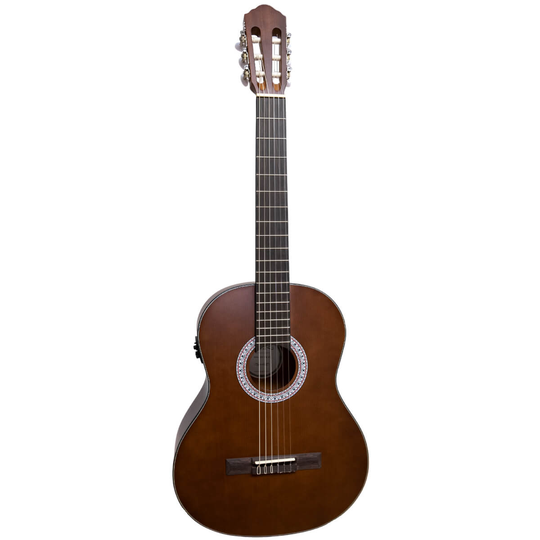 Santana B8 BW EQ v2 spansk-gitarr brown satin