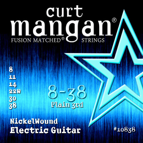 Curt Mangan 10838 Nickel Wound el-gitarrsträngar 008-038